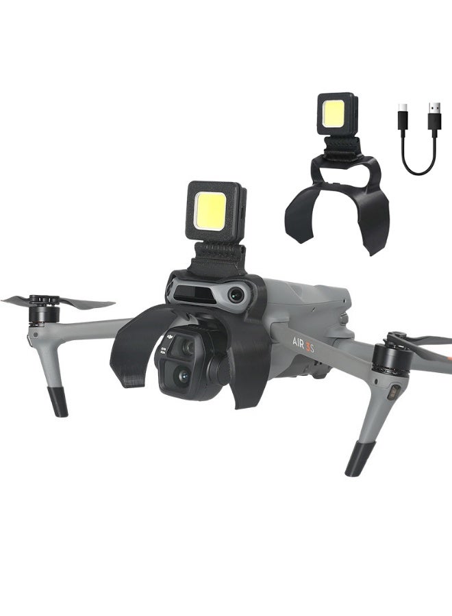 Compare Night Flight Light for DJI Air 3S Drone LED Light with Raised Landing Gear 3 Modes 180° Adjustable Gimbal Protection TypeC Rechargeable Durable Design at KSA Price
