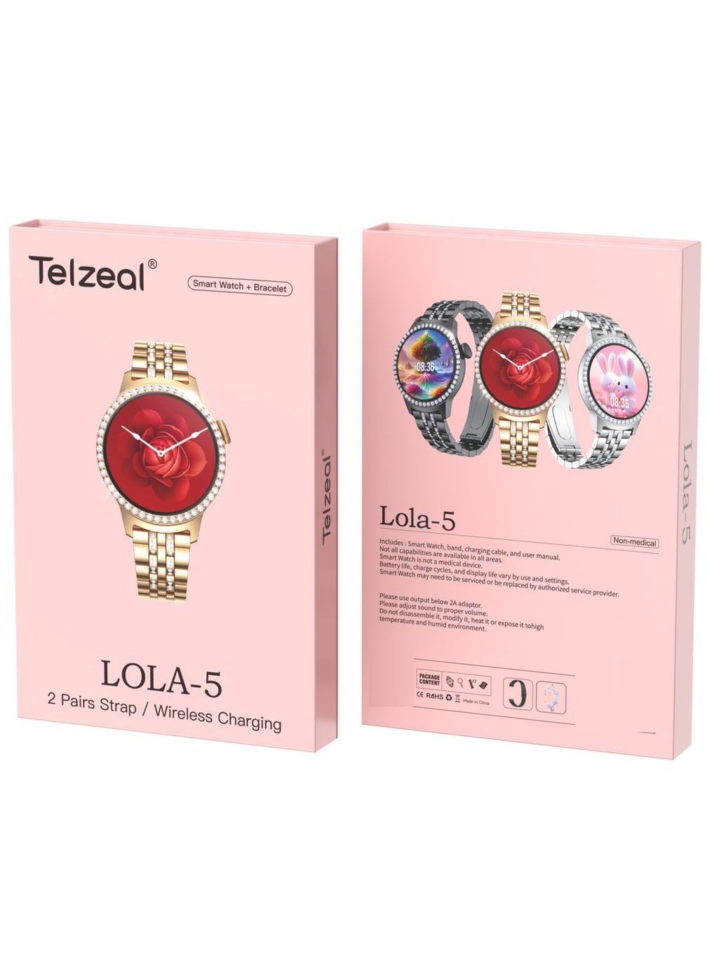 Telzeal Germany LOLA 5 Smart Watch With Bracelet…