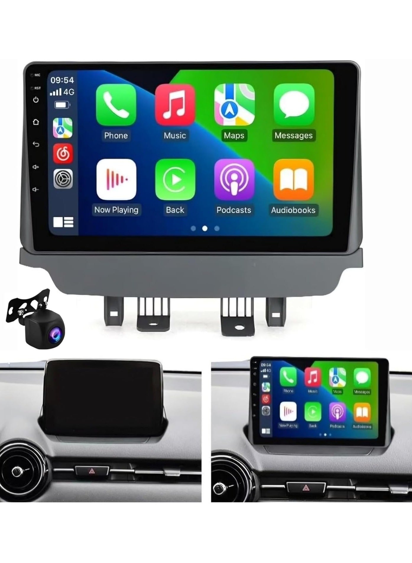 Compare Android Car Stereo For Mazda CX3 CX3 4GB RAM 32GB ROM Mazda 2 DK With Apple Carplay Android Auto Wireless GPS Fast Interface AHD Camera Included 4G Touchscreen DSP Quick Boot at KSA Price