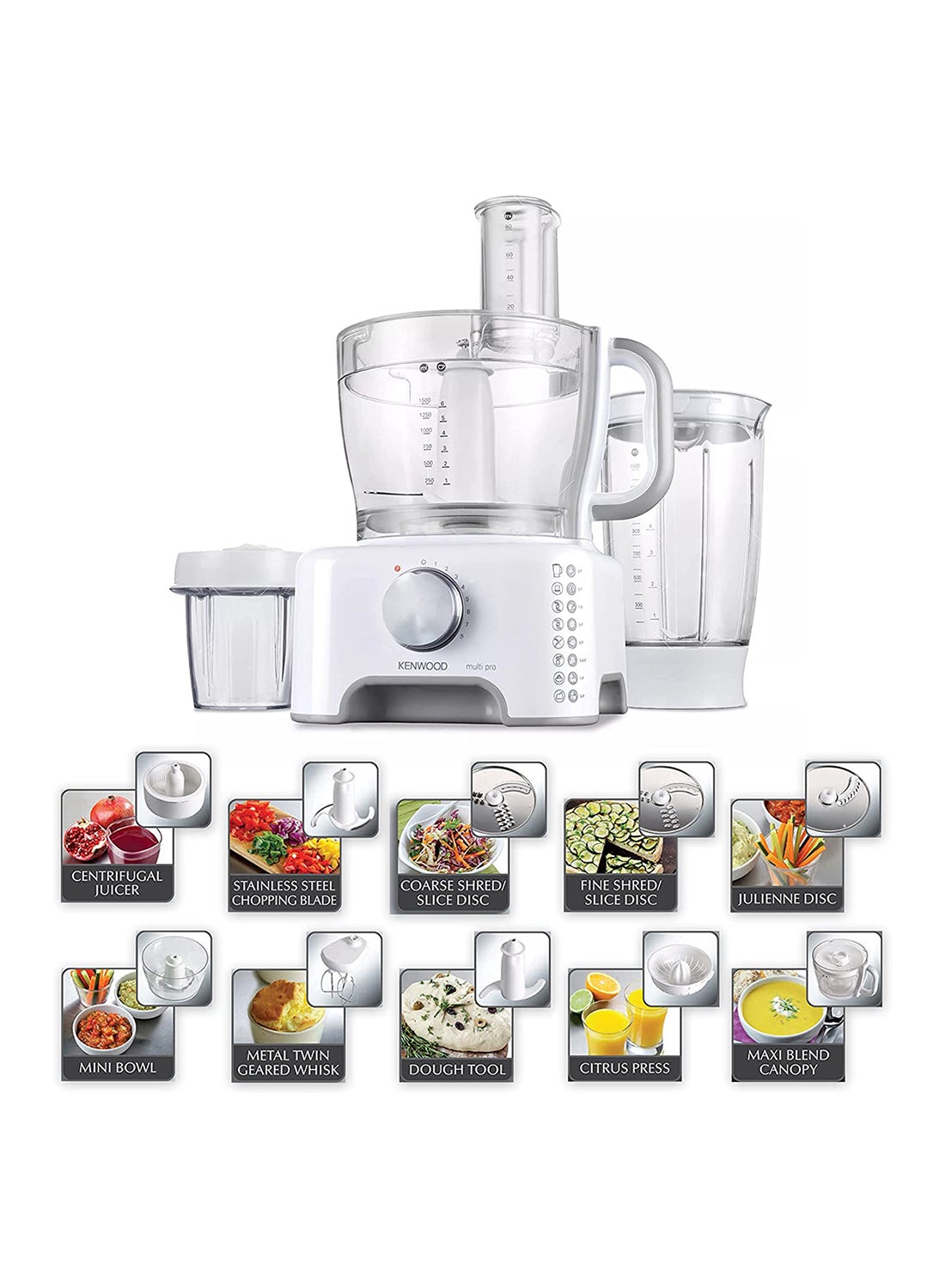 Food Processor Multi-Functional With 3 Stainless…