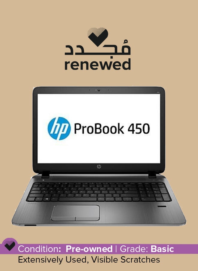 Compare Renewed  Probook 450 G2 2014 Laptop With 15.6Inch Display, Intel Core i3 Processor4th GEN4GB RAM256GB SSDIntel HD Integrated Graphics 440 Black Silver at KSA Price
