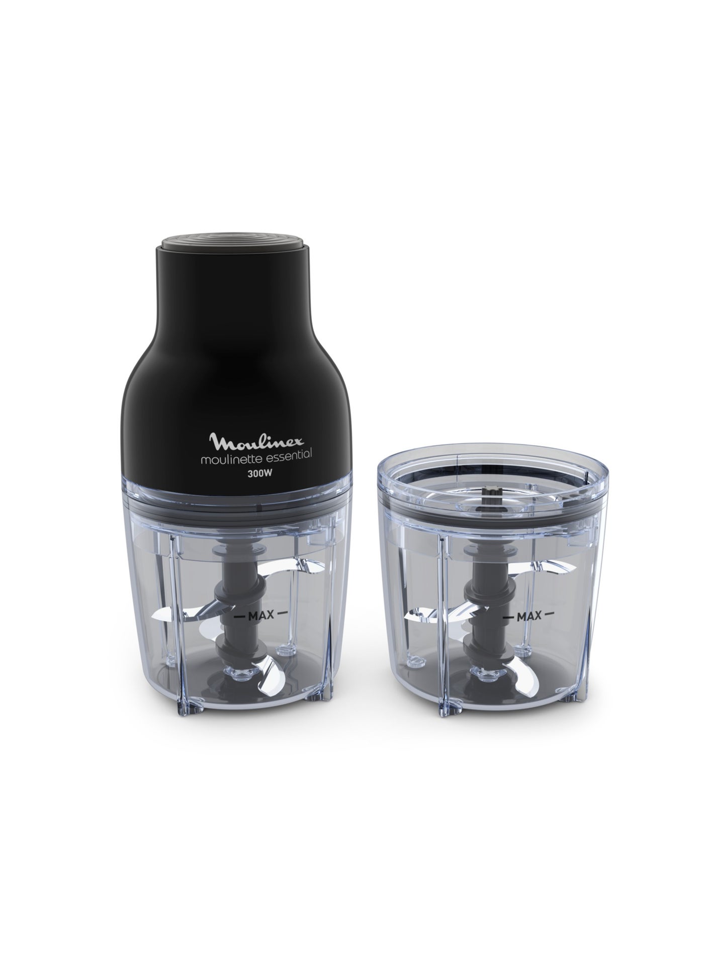 Compare Multimoulinette Essential, 1 Speed, 4 S.S Blade, Additional Bowl 400ml 1.5 ml 300 W DJ520827 Black at KSA Price