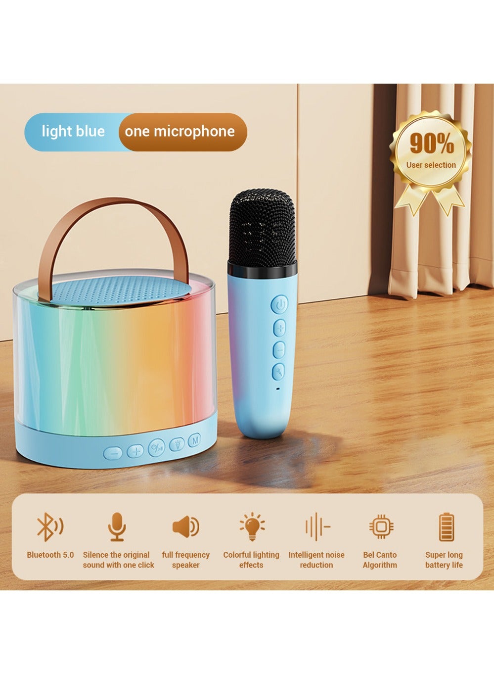 Portable Karaoke Speaker for Kids, Bluetooth Machine…