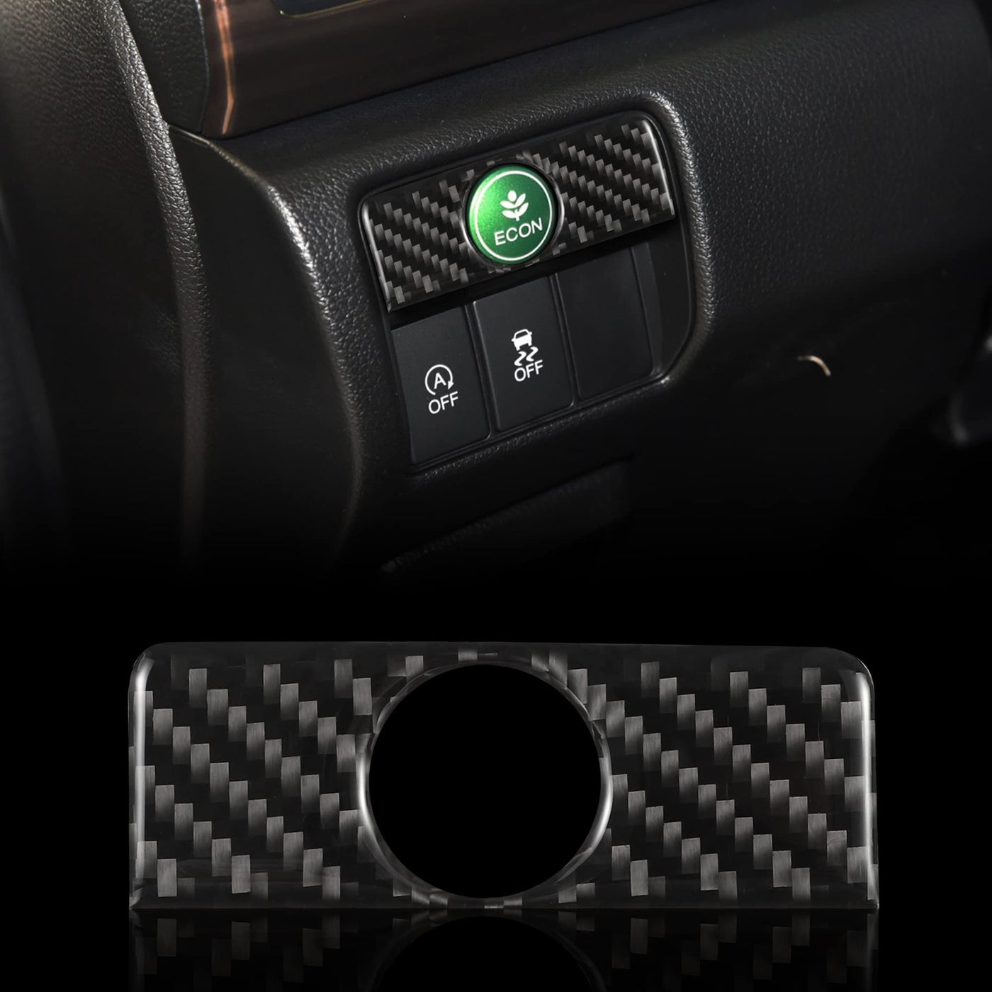 TOMALL Carbon Fiber Interior Car Headlight Switch…