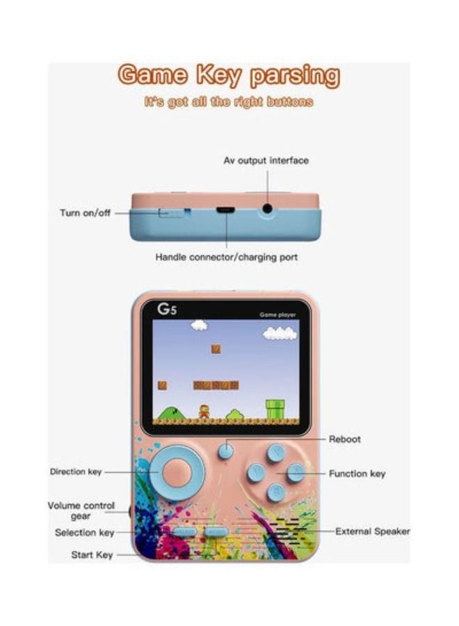 Console Player G5 Mini Gamebox with 500 Games…