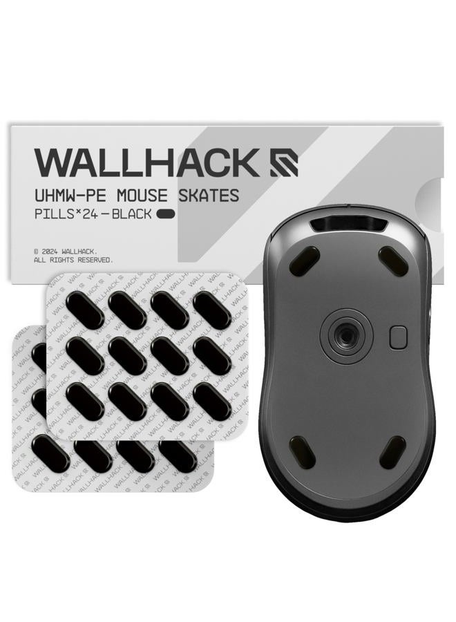 Compare UHMWPE Pill Mouse Skates | Premium Universal Skates for Gaming Mice | UltraSmooth Glide on Cloth & Glass Pads | Customize Speed & Control | Durable, Easy to Apply | Black 7mm x 14mm at KSA Price