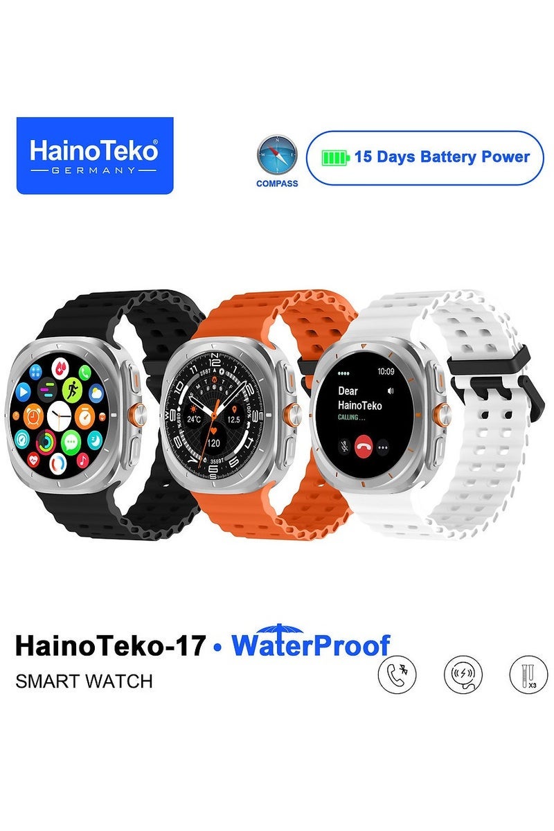 HainoTeko-17 Waterproof Smartwatch with AMOLED Display…