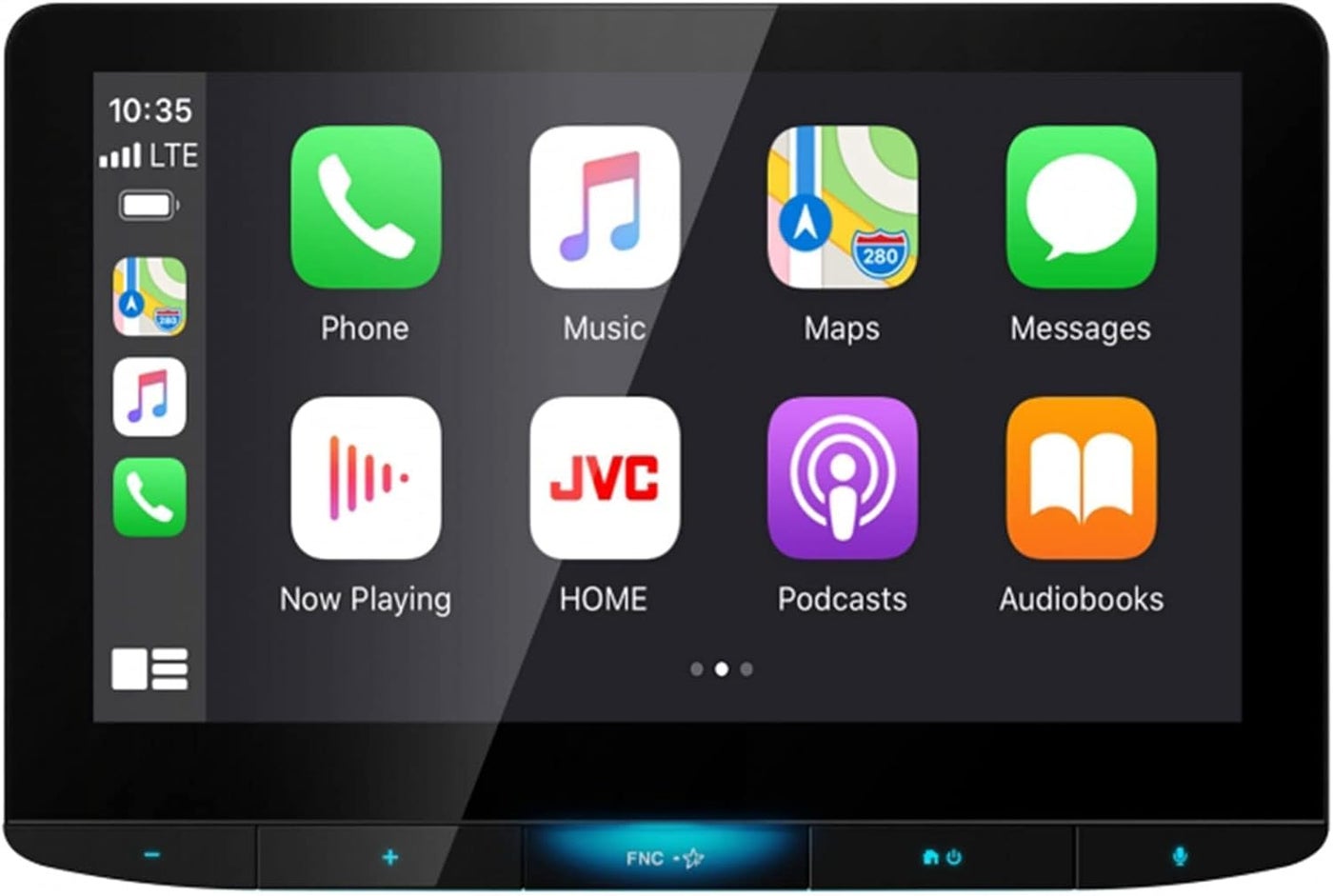 Compare JVC KWZ1000W Bluetooth Car Stereo Receiver with USB Port –10.1 Floating Touchscreen HD Display, AMFM Radio  MP3 Player  Double DIN  WazeReady with Apple CarPlay or Android Auto Black at KSA Price