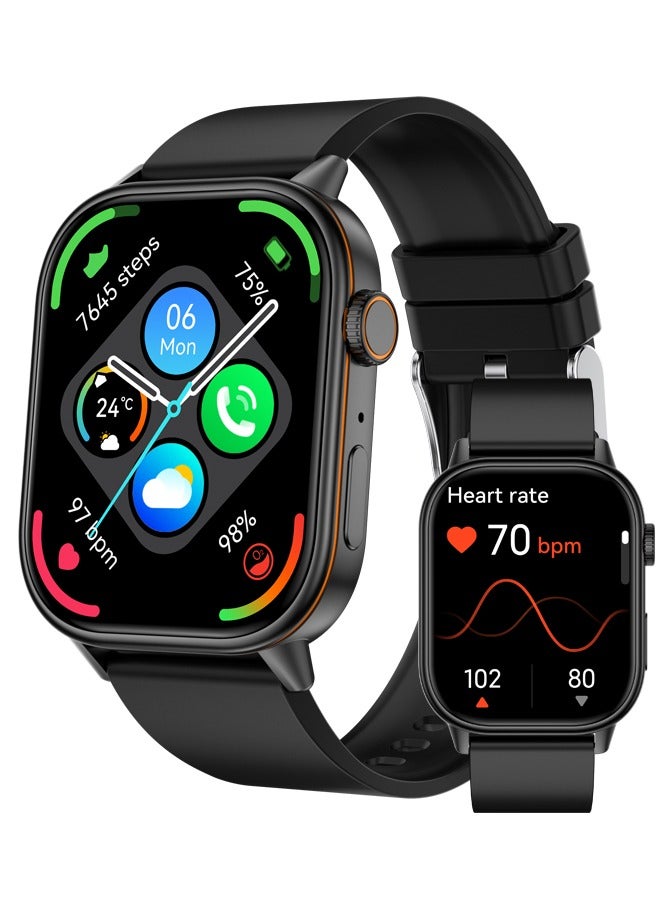 Compare Smart Watch for Men Women Bluetooth Call, 2.01 HD Fitness Watch Smartwatch with Heart Rate Sleep, 178+ Sports Step Counter, Fitness Activity Trackers for Android iOS at KSA Price