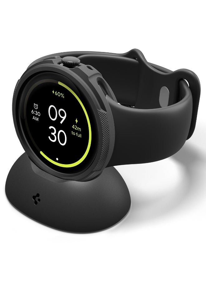 Compare Liquid Air for Pixel Watch 4 45mm Case with Charger Stand AntiScratch Protective Soft TPU Cover 2025  Matte Black at KSA Price