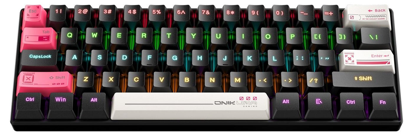 Compare G55 Mechanical Gaming Keyboard,61 Keys Ultral Compact Wired Keyboard with RGB Backlit,Easy to Carry on Business Trip,for PCMac Gamer at KSA Price