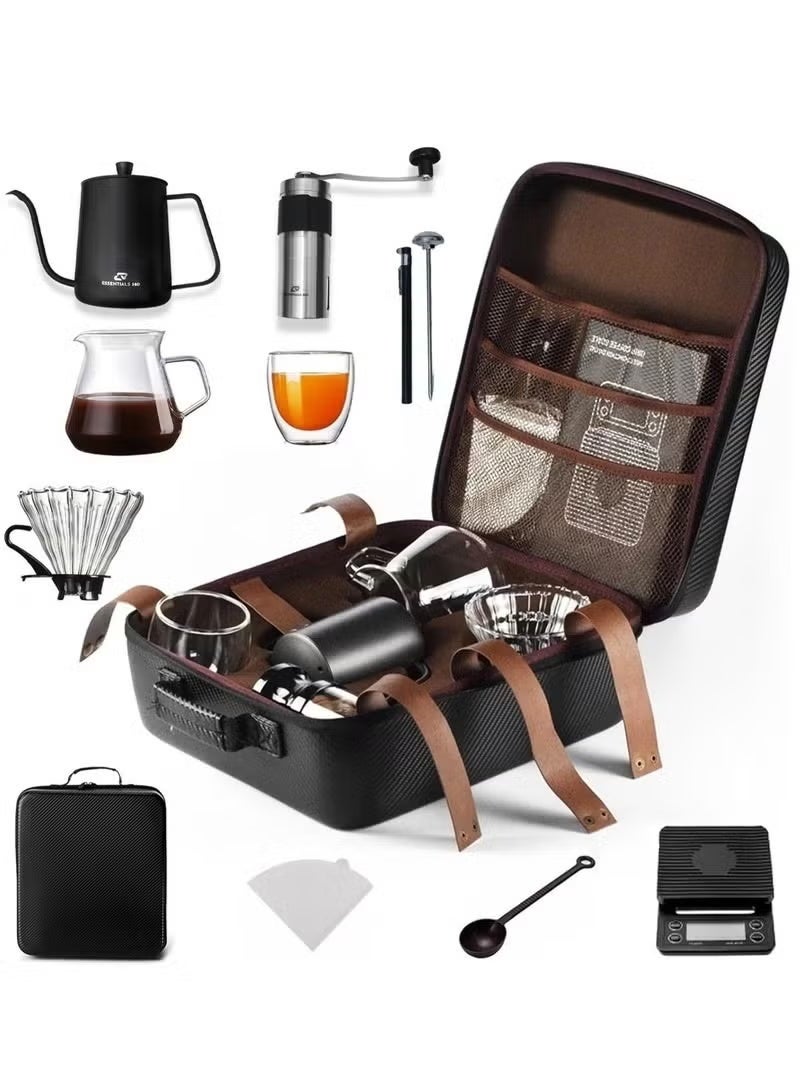 All-in-One Pour Over Coffee Maker Set – Includes Kettle,…