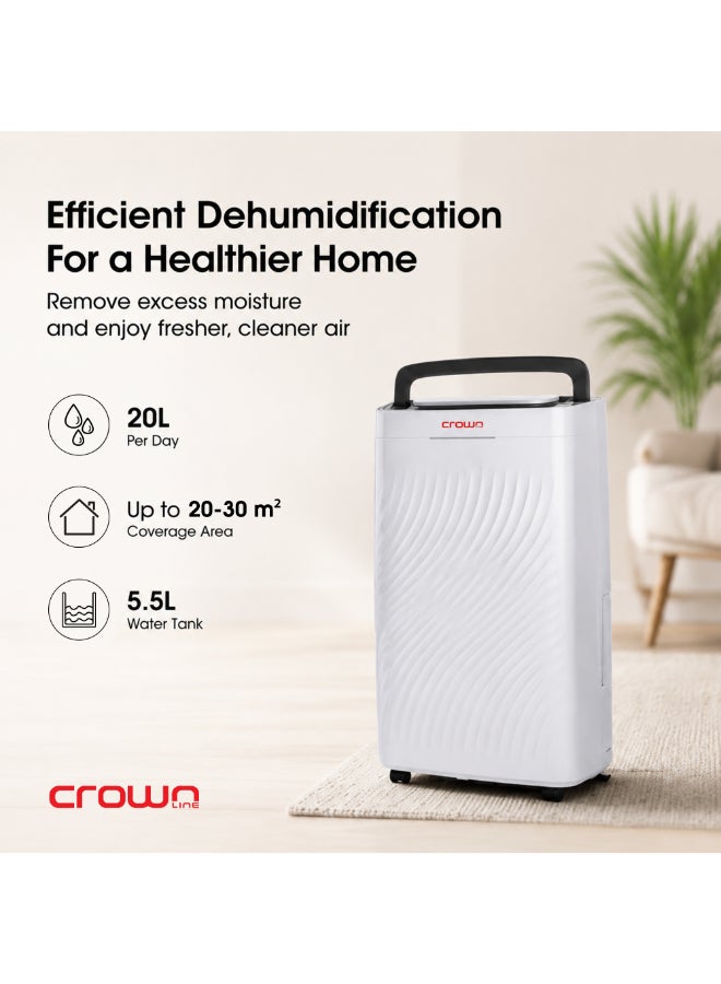 Compare Dehumidifier | 20LDay | 5.5L Tank capacity MD231A white at KSA Price