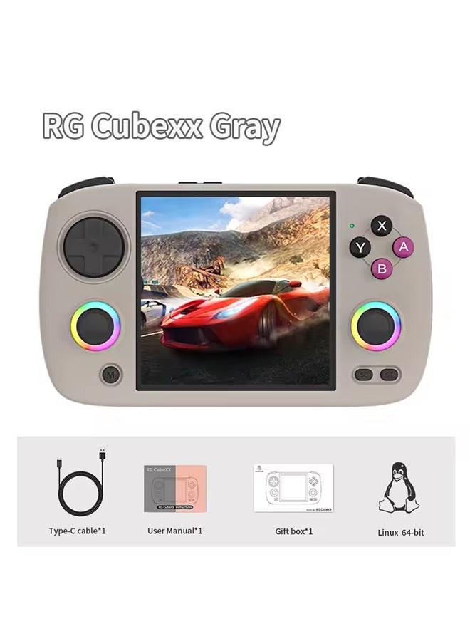 Compare RG Cubexx Retro Handheld Game Console 3.95 IPS 720*720 Screen Linux 64bit Support WiFi Bluetooth Streaming Video Games at KSA Price