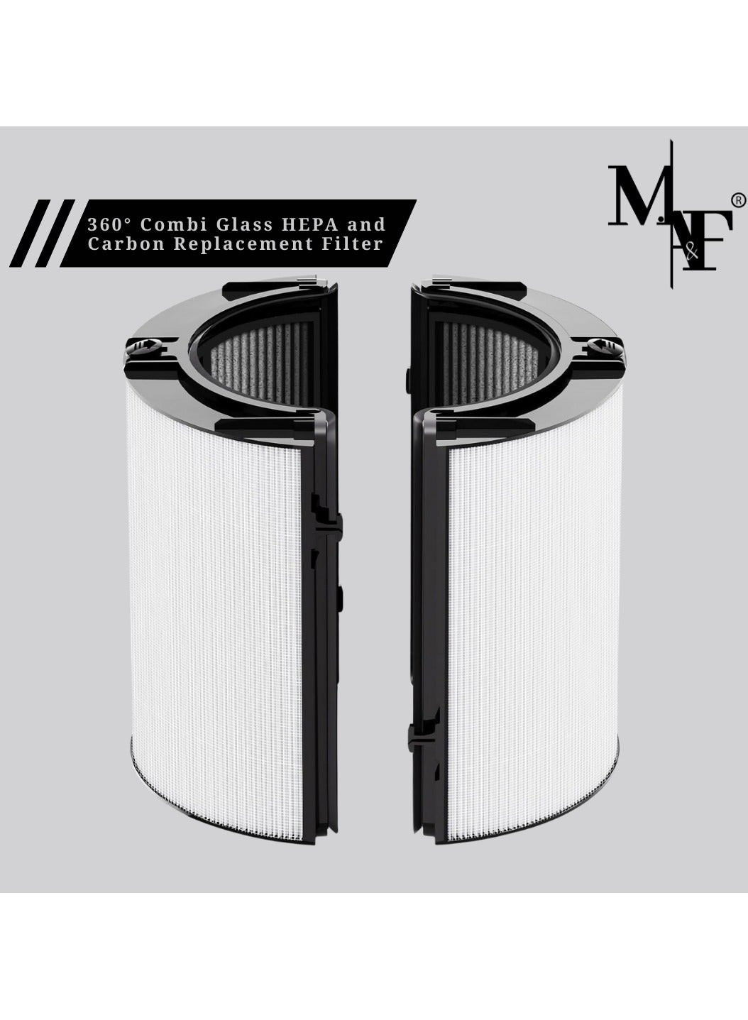 Compare 360° Combi 2 in 1 HEPA+Carbon Replacement Filter Compatible with Dyson TP06 HP06 PH02 PH01 PH03 PH04 HP09 TP09 HP07 TP07 TP10 HP10, H13 Grade True HEPA Replacement Filter at KSA Price