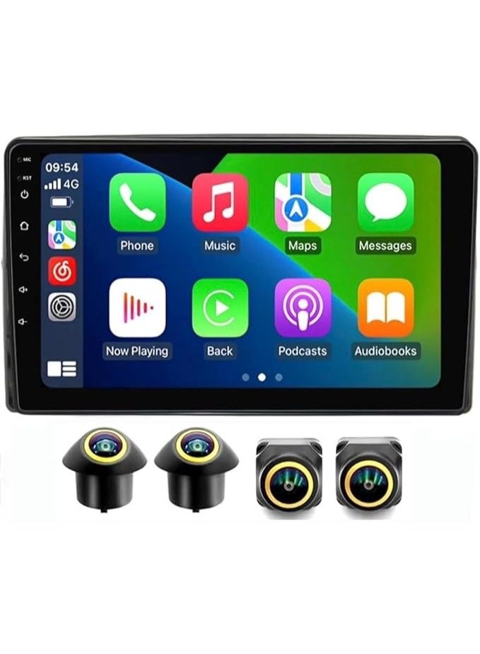 Compare Android Car Stereo for Chevrolet Chevy Silverado Suburban Tahoe GMC Sierra Yukon 4GB RAM 64GB ROM Support Carplay, MLink WiFi BT, Radio GPS, 9 Inch IPS.QLED, Fast interface, Touch Screen with 360D Camera Included at KSA Price