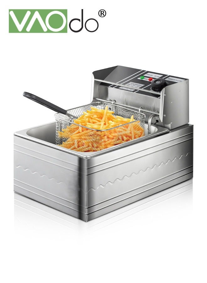 2500 W 5.5 L Electric Deep Fryer with Adjustable…