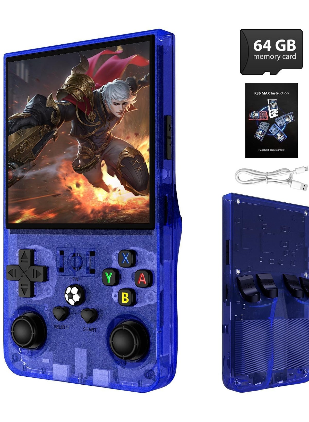 R36MAX Retro Handheld Game Console, 18000+ HD Games…