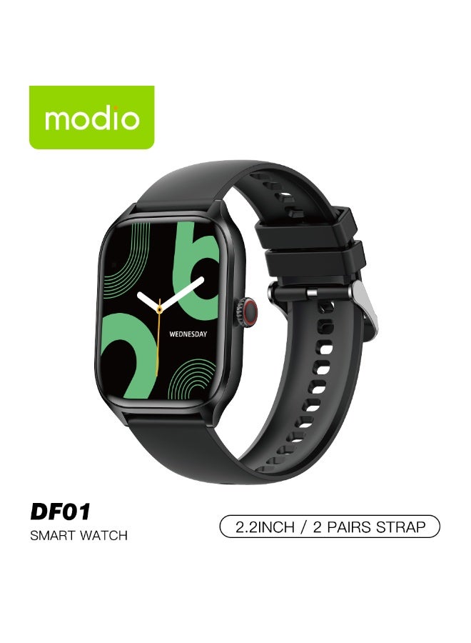 Modio DF01 Smartwatch with 2.2 Inch Curved Display…
