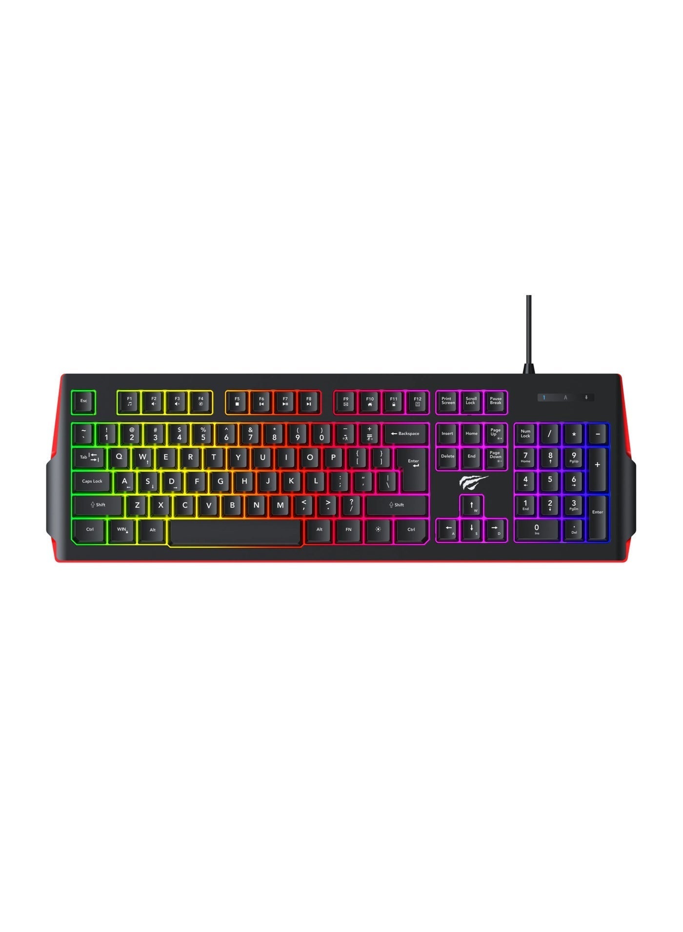Compare HAVIT KB866L Gaming Keyboard, 61Key Compact Mechanical Keyboard with RGB Backlit, AntiGhosting, Detachable TypeC Cable, 60% Gaming Keyboard  Black at KSA Price
