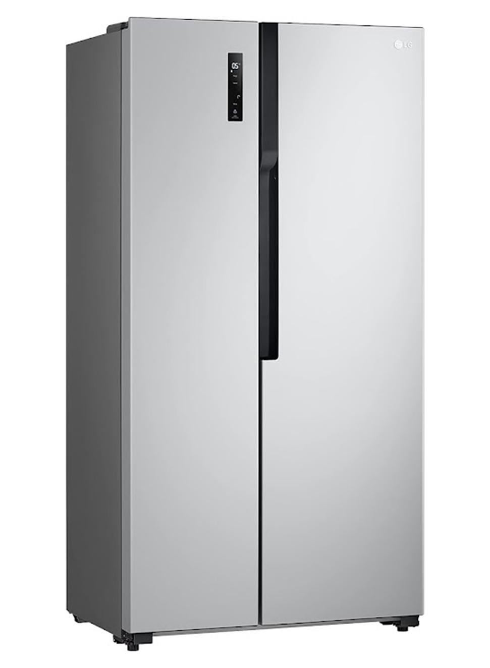 Compare 519L Net Capacity Side by Side Refrigerator with No Frost, iverter Compressor, Multi Air Flow with touch LED Display 361 W GRFB587PQAM Silver 361 W GRFB587PQAM Silver at KSA Price
