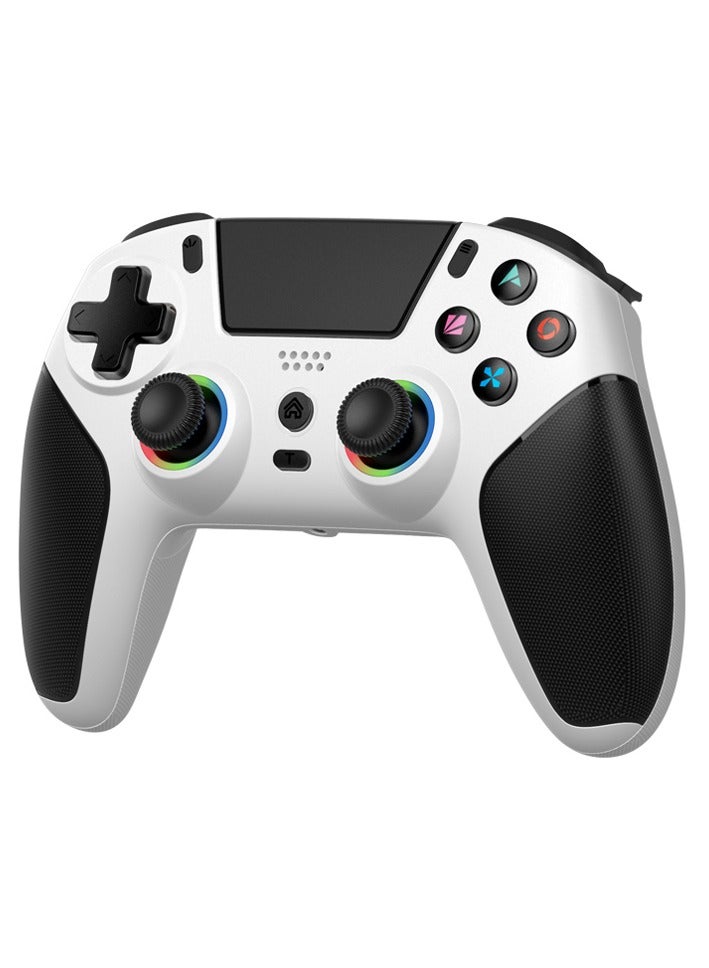 Compare P5 Wireless Bluetooth Game Controller with Hall Joystick  Triggers, 6Axis Gyro Motion Sensor, Dual Vibration, 9 RGB Light Effects, Macro Programmable Buttons, Compatible with PS5 & PC at KSA Price