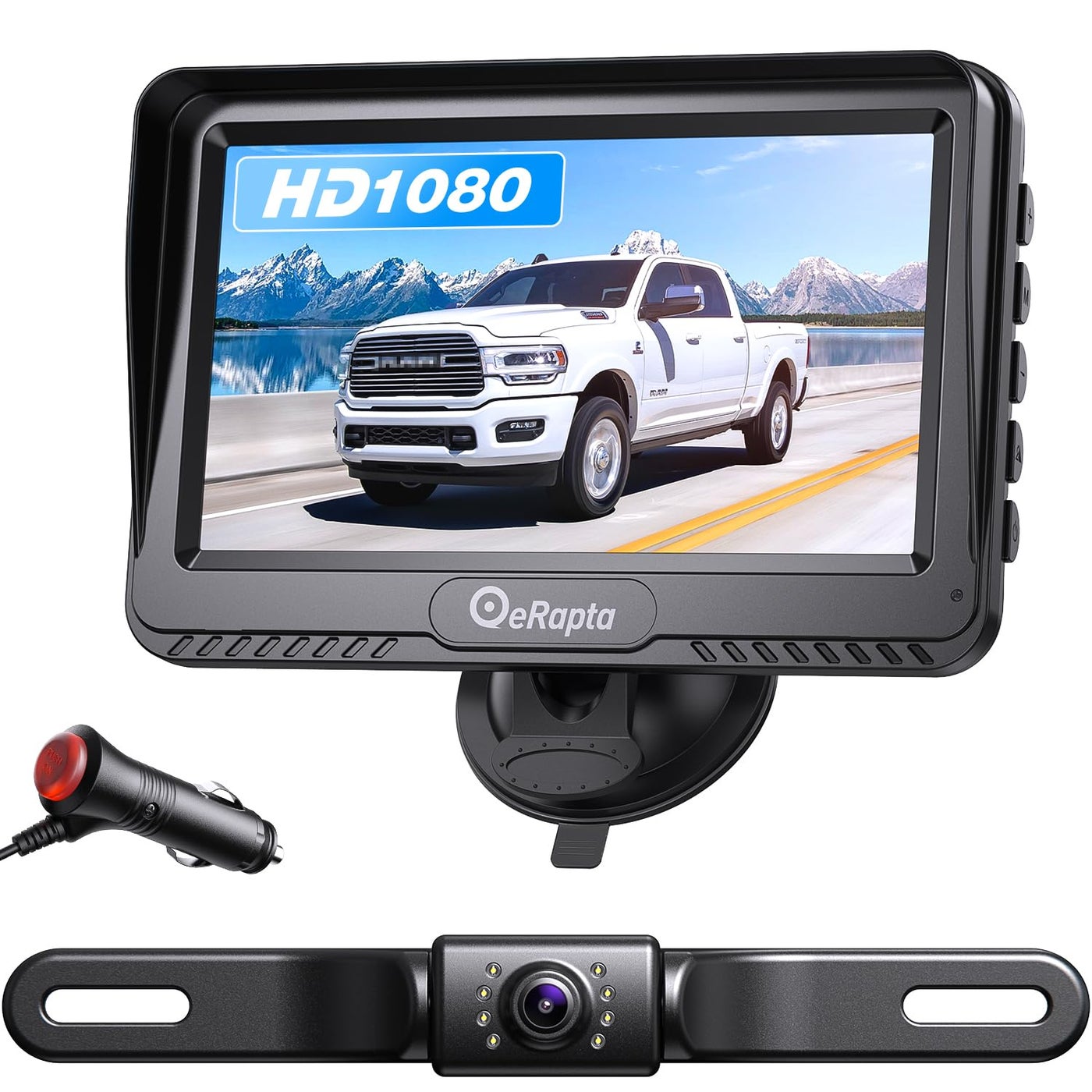 eRapta Backup Camera 43HD 1080P Front Rear View Monitor…