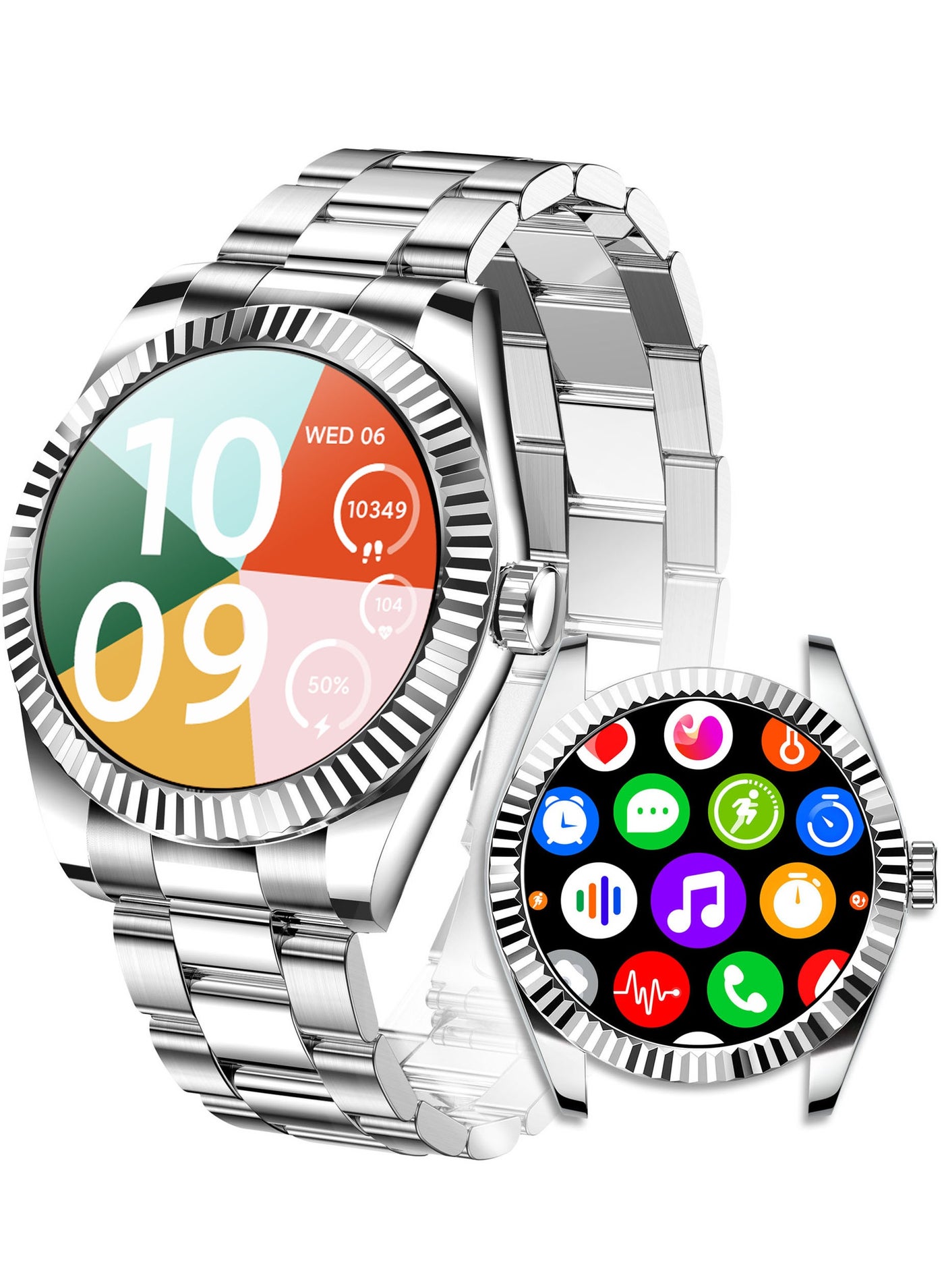Compare Mens Smart Watch Women 1.28 AMOLED Waterproof Small Smartwatch for Men Women Fitness Tracker Heart Rate Sleep Monitor Activity Tracker for Android and iPhone at KSA Price