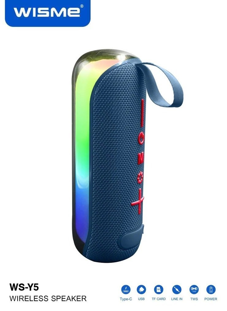 WISME WS-Y5 Wireless Portable Bluetooth Speaker With…