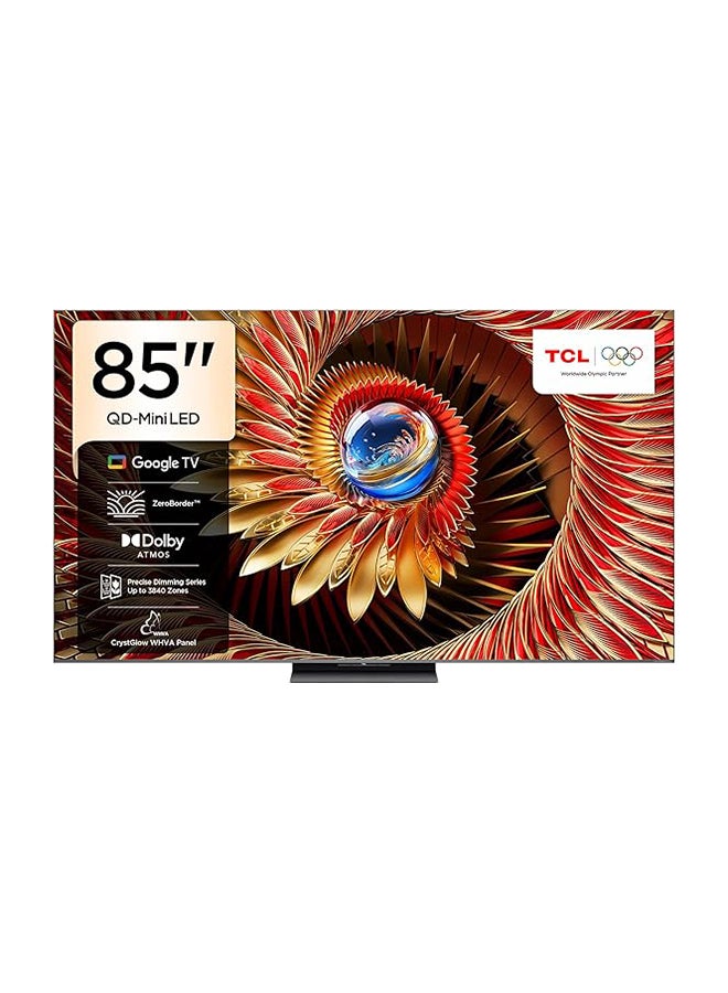 Compare 85 Inch Smart TV 4K QDMini LED Gaming Google TV, 144Hz Native Refresh Rate, Precise Dimming Series Up to 3840 Zones, CrystGlow WHVA Panel, HDR 5000 nits, ZeroBorder 2025 Model 85C8K black at KSA Price