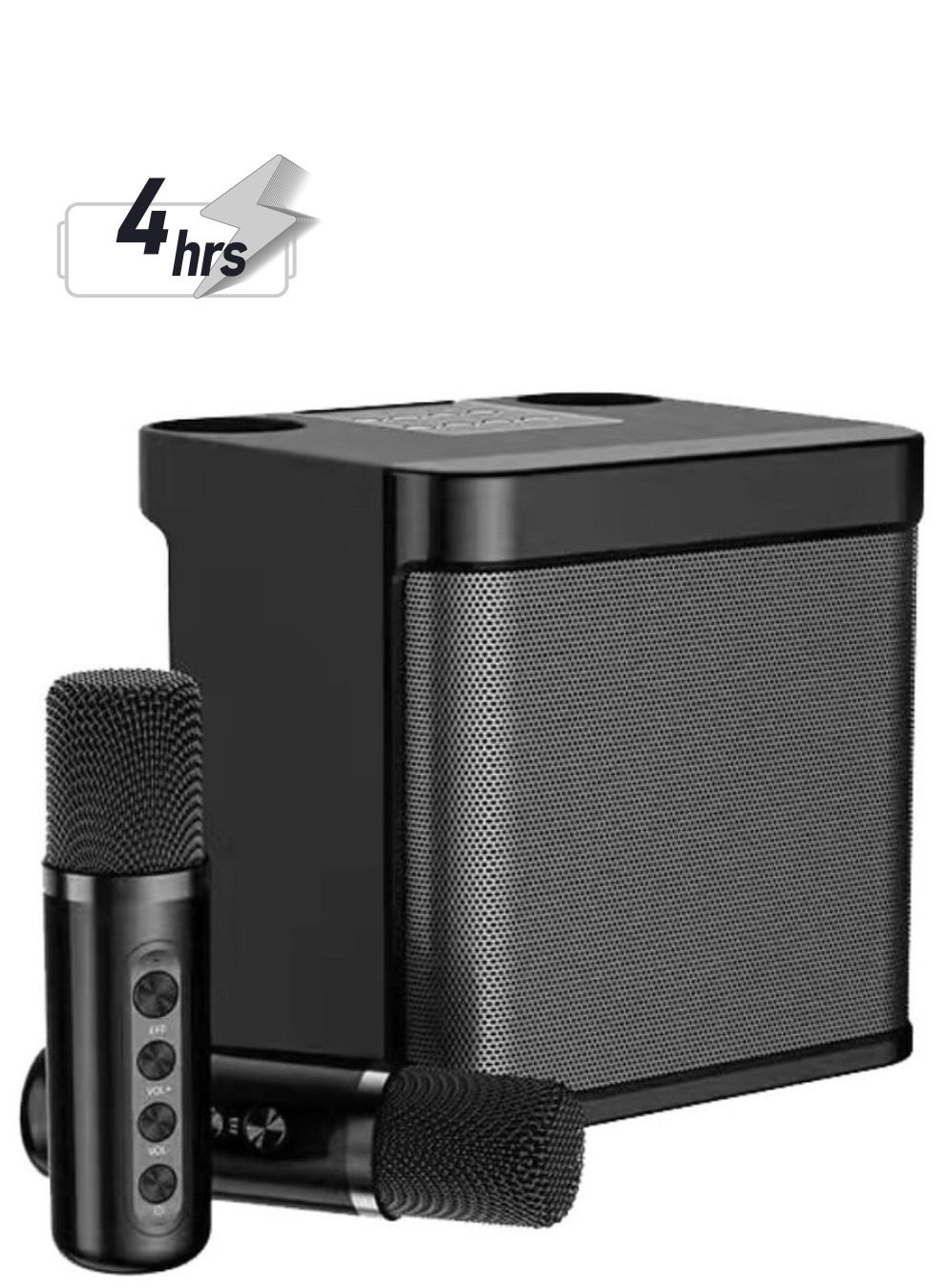 Compare Portable Bluetooth Speaker, Karaoke Machine for AdultsKids with 2 Wireless Microphones, Portable Bluetooth Karaoke Speaker PA System at KSA Price