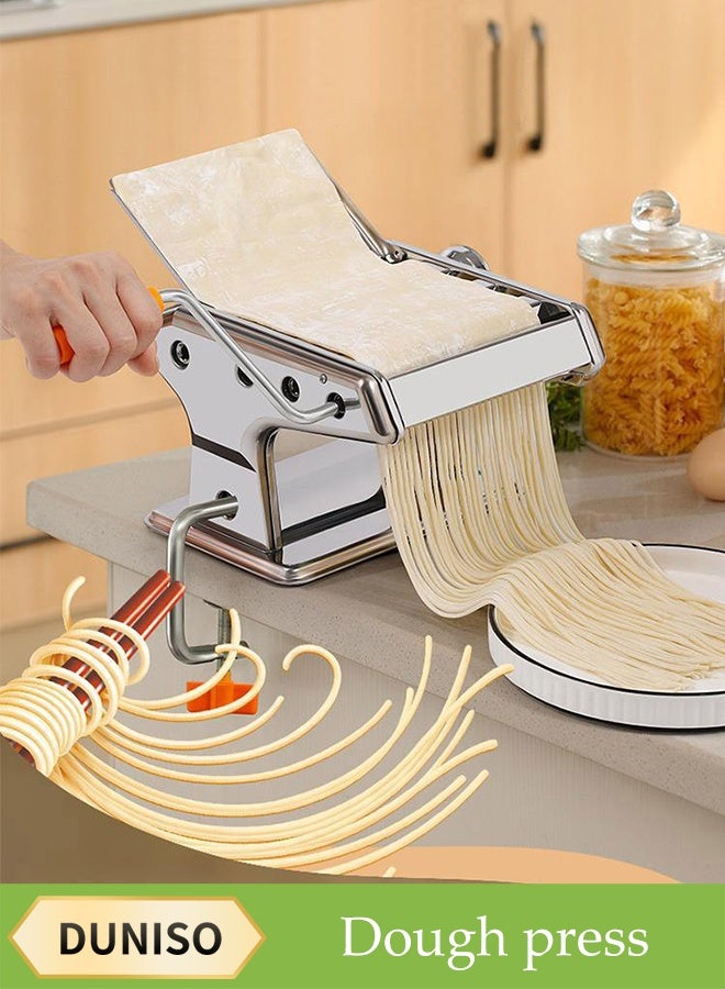 Compare Pasta Maker，Manual Noodle Press，Fried Noodle Machine，Detachable DualBlades,Hand Crank at KSA Price