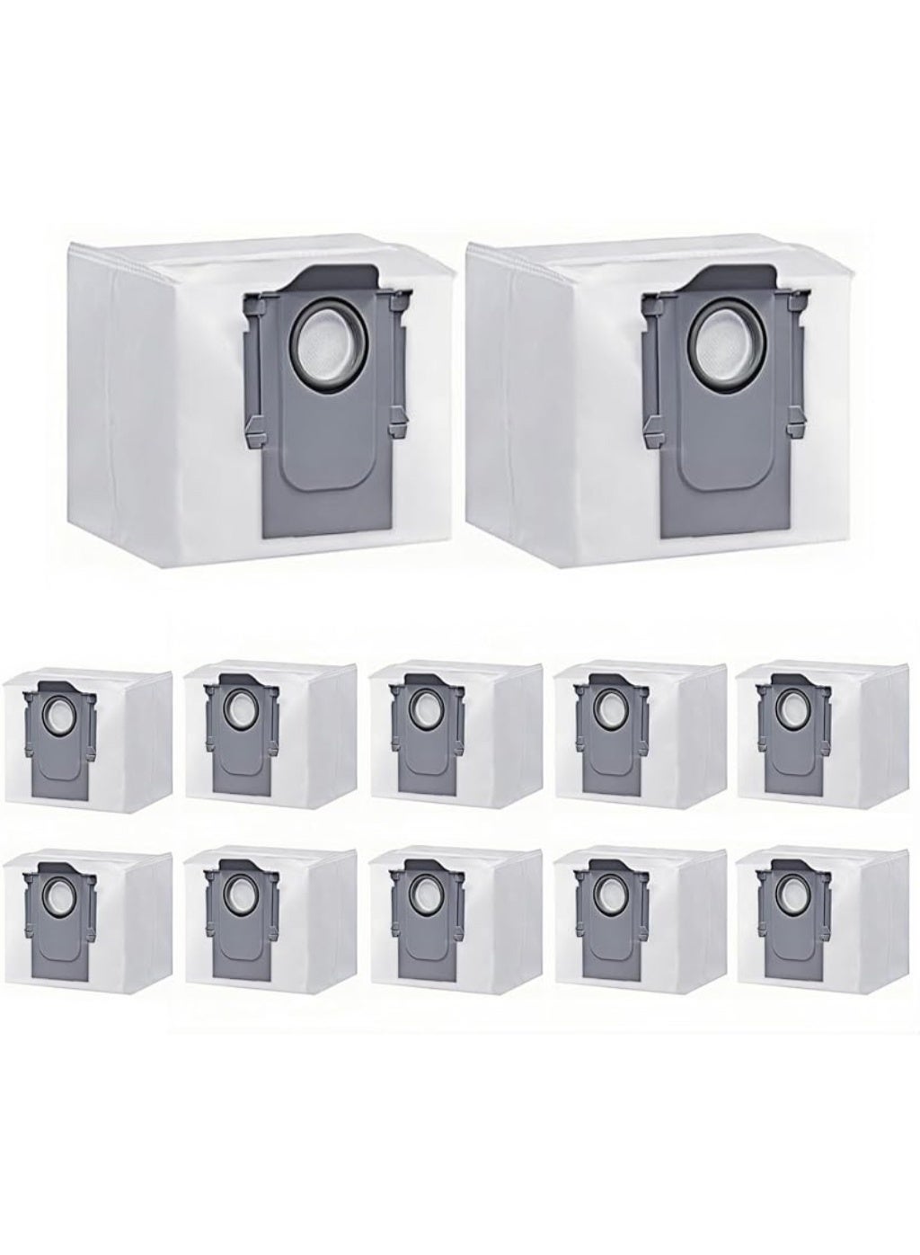 Compare 12 Pack Dust Bags for Roborock Q5 Pro+Q8 Max+S7 Max UltraQ7 Max+Q7 TF+Q10 VF+S8+S8 Pro UltraQ5 Max+S7 MaxV Ultra vacuum cleaner accessories, Large Capacity Replacement Dust Bag. at KSA Price