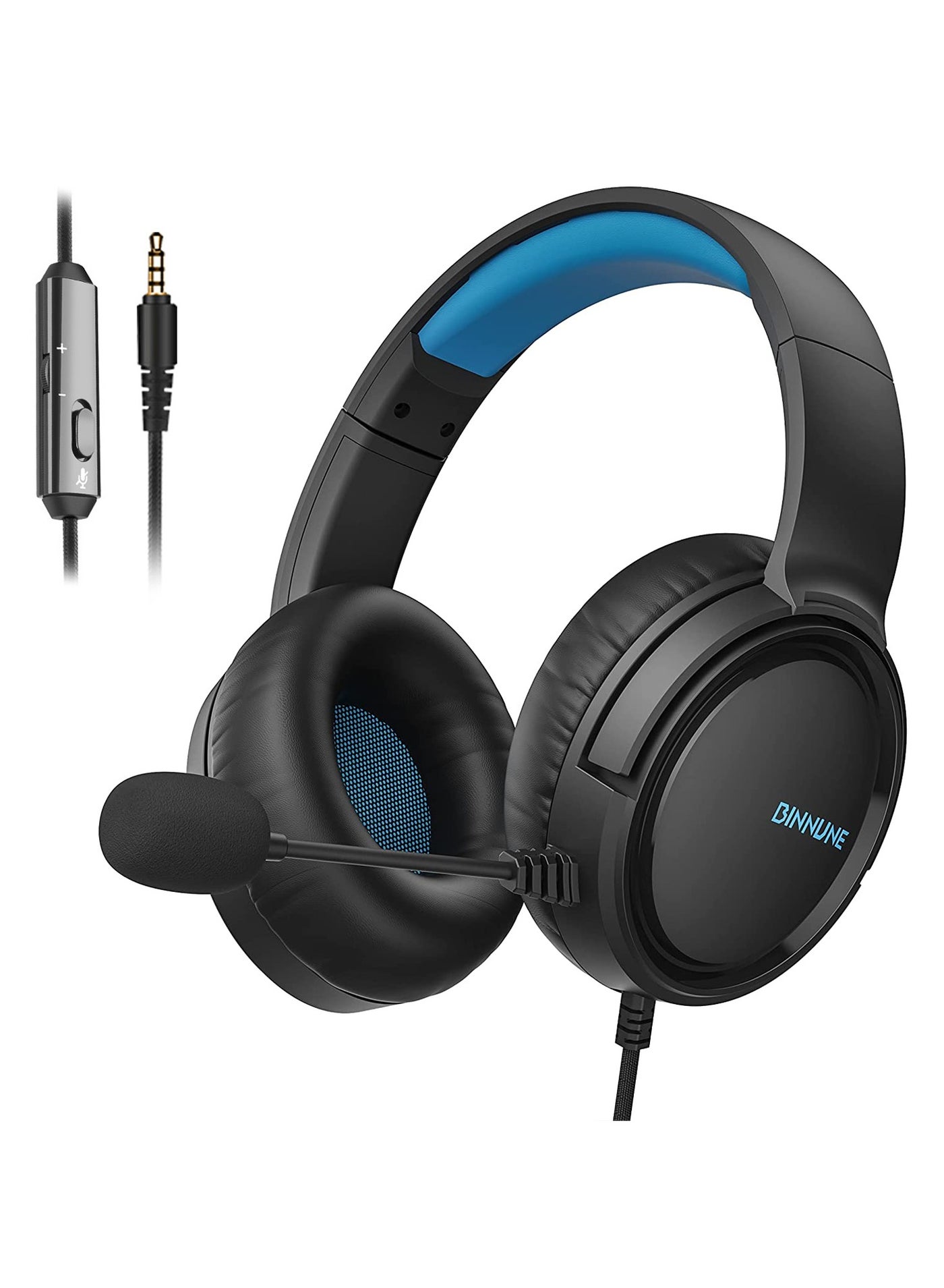 Compare Gaming Headset with Mic for PS4, PS5, PC, NS?Wired Audifonos Gamer Headphones with Noise Canceling Microphone at KSA Price