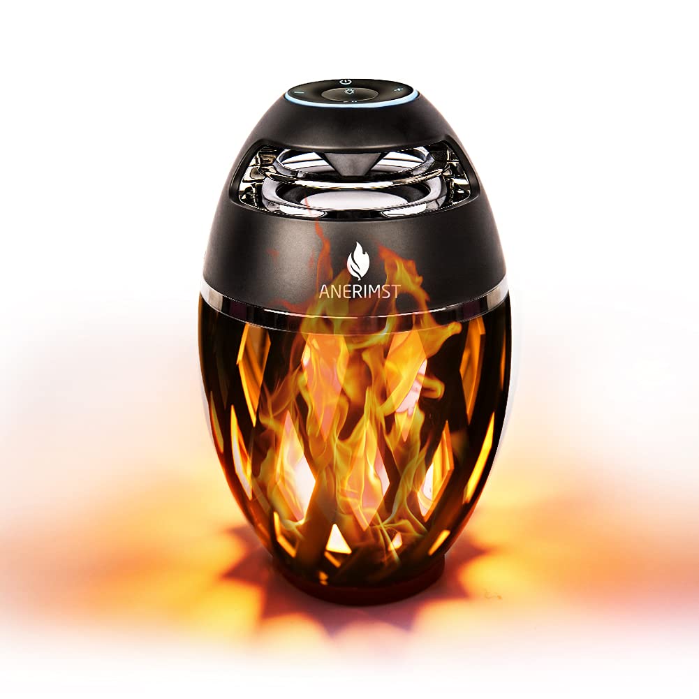Outdoor Bluetooth Speaker with Flame Atmosphere Electronics…