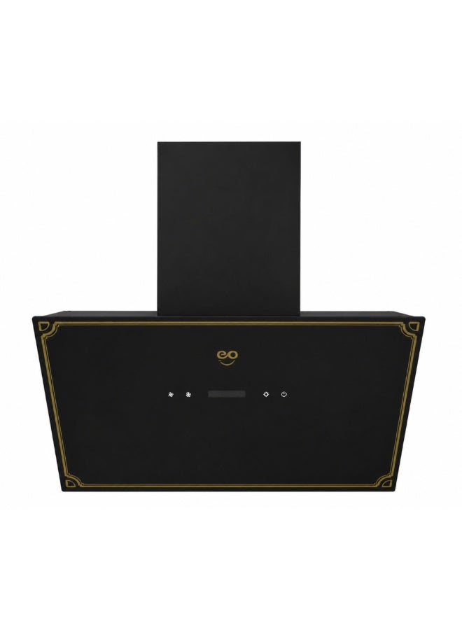 Compare EO 60cm Wall Mounted Chimney Range Hood, Black Glass, Touch Control, 3Speed Kitchen Extractor Fan, 600m³h Airflow, LED Light, Washable Aluminum Filter, 110W Motor at KSA Price