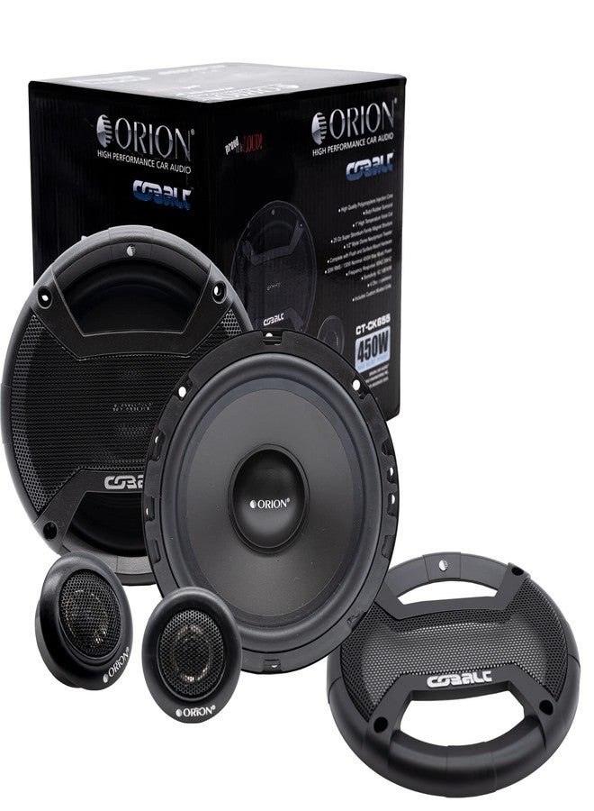 Compare ORION Cobalt CTCK655 6.5” 4 OHM 2Way Car Speaker, Set of 2 Speakers Kit Include Tweeters at KSA Price