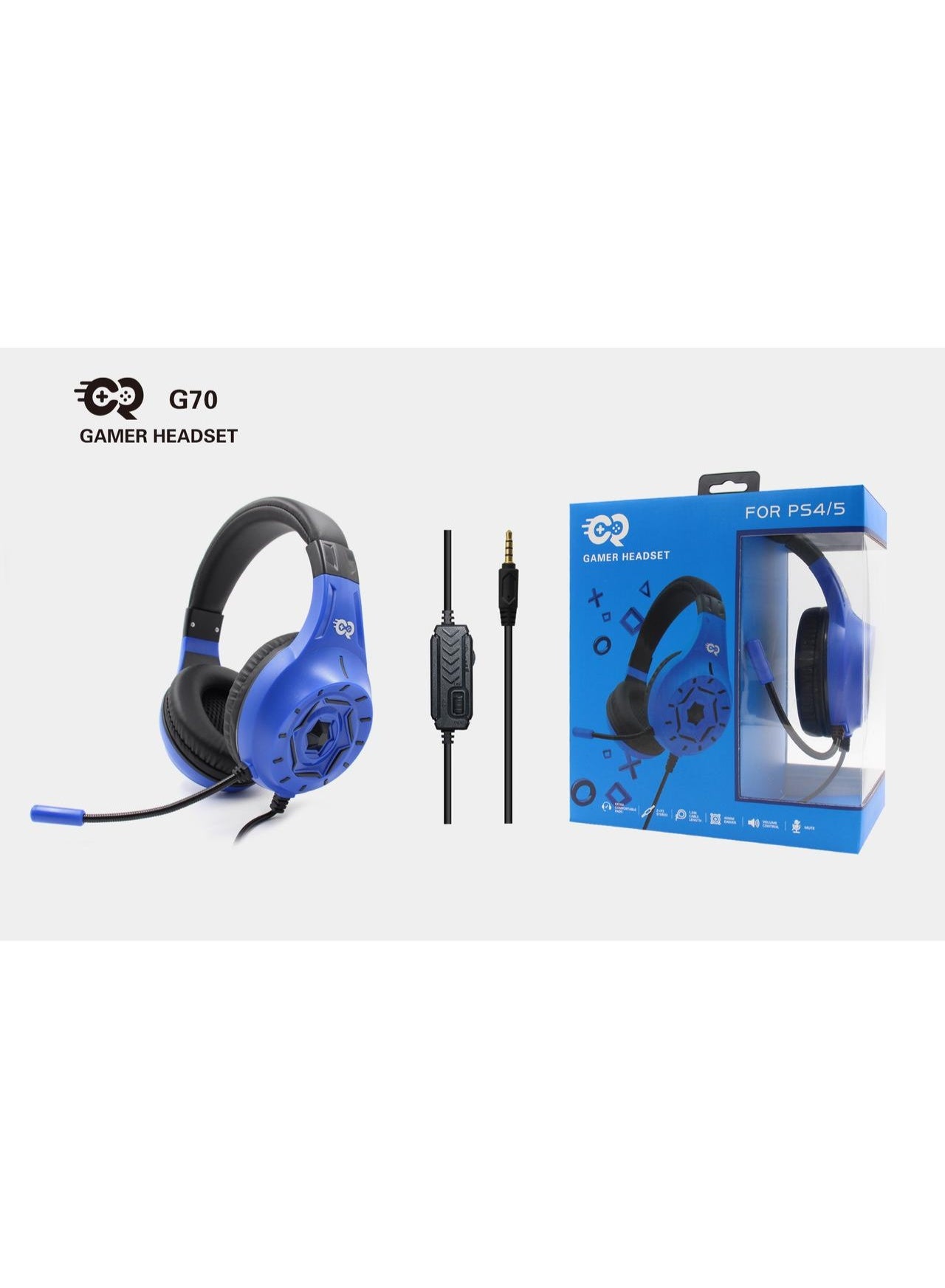 Compare Gamer Headset CRG70 Blue at KSA Price