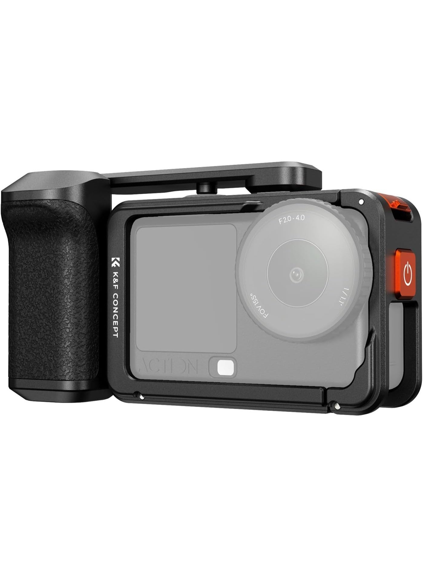 Compare K&F CONCEPT Aluminum Alloy Street Grip Kit with Protective Cage Compatible with DJI Osmo Action 6, Quick Release Street Photography Grip with Shutter Button| Cold Shoe Mount, Action Camera Vlogging at KSA Price
