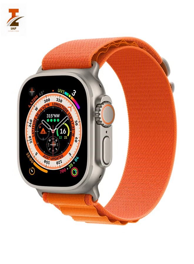 Compare Watch Ultra GPS  Cellular 49mm Titanium Case With Alpine Loop Medium Orange at KSA Price