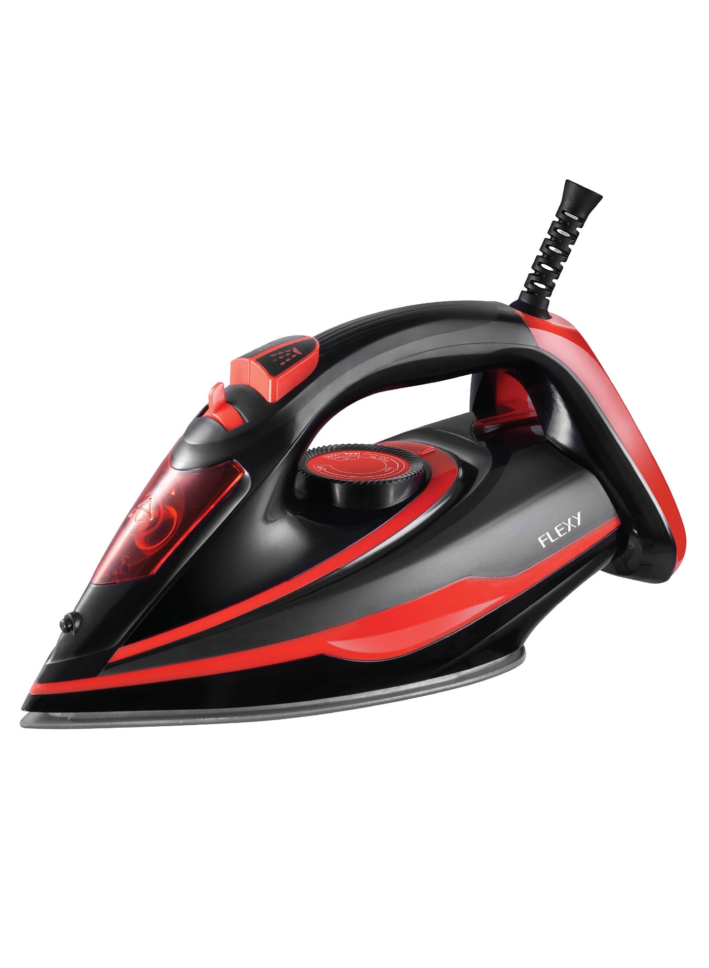 Compare FLEXY® Steam Iron with Advanced Temp Control, 130ml Water Tank, Vertical Steam Burst, Large Soleplate, Overheat Protection, Heat Indicator, Adjustable Steam, Dry Iron Function – 2Year Warranty at KSA Price