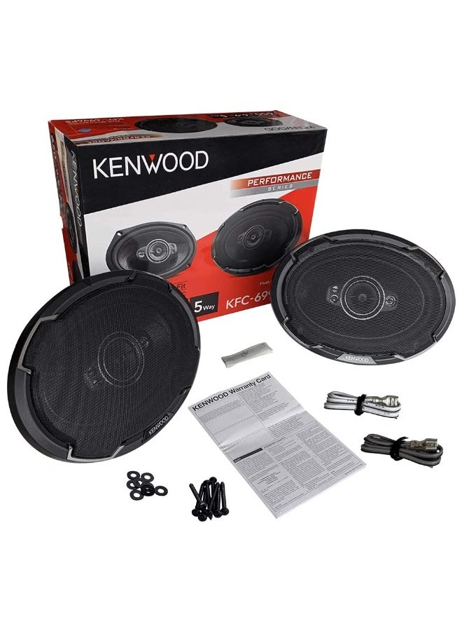 Compare Kenwood KFCPS6996 6x9 5Way Car Speakers – 150W RMS  650W Peak Power | Diamond Array Woofer | Acoustic Harmonizer | HighFidelity Performance Series at KSA Price