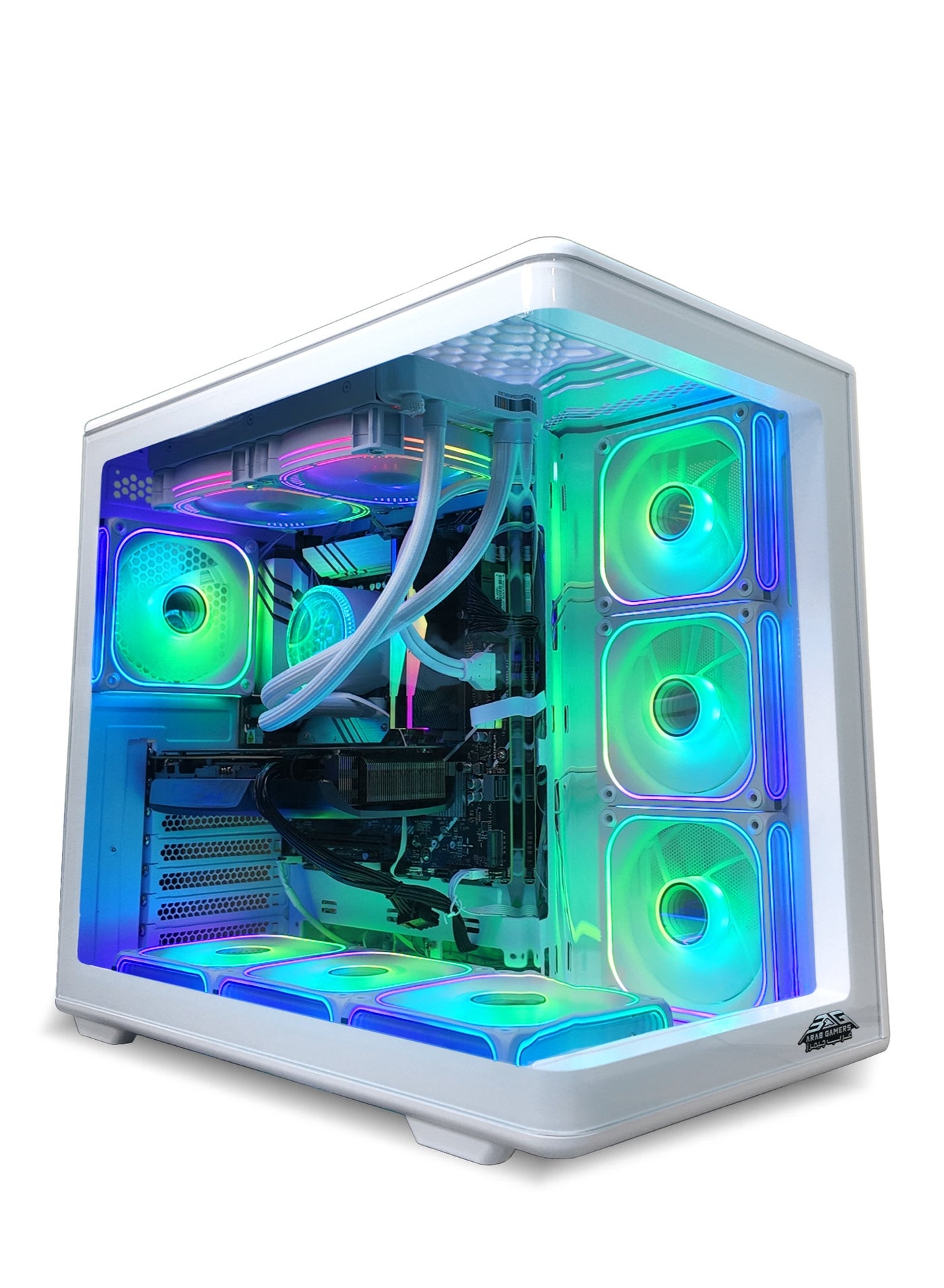 Compare Gaming PC, Intel Core Ultra 7265K Processor, 16GB Ram, 2TB NVMe M.2 SSD, GeForce RTX 5060 8GB Graphics Card,  WiFiBT Ready, Win11 Pro, RGB Gaming Case White at KSA Price