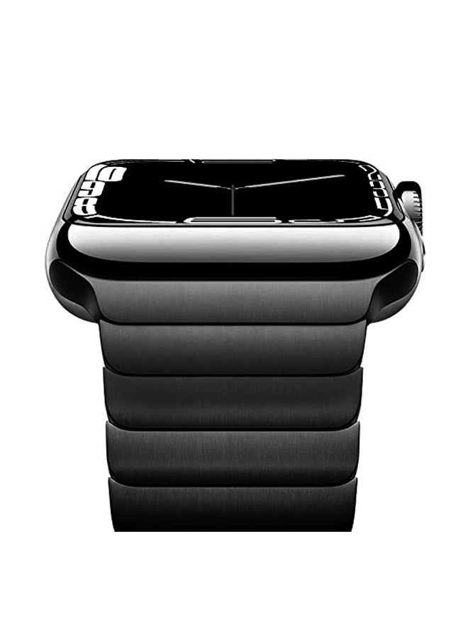 Compare Compatible with Apple Watch Ultra 2 Band 49mm 45mm 44mm 42mm 41mm 40mm 38mm,Men and Women Stainless Steel Metal Band for iWatch Series SE87654321 at KSA Price