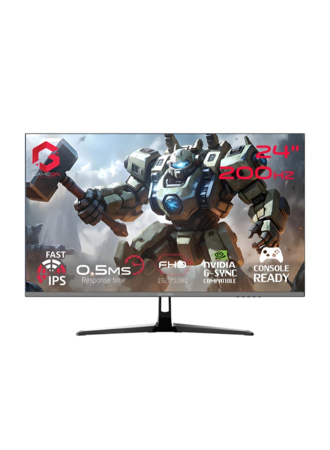 Compare 24 inches FHD, 200Hz, 0.5 ms, HDMI 2.1 Gaming Monitor, Adaptive Sync And GSync Compatible Fast IPS Slim Bezel GOPS24200IPS Black at KSA Price