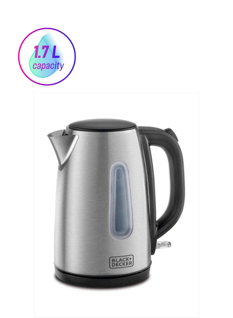 Electric Kettle With Stainless Steel Body 1.7 L…