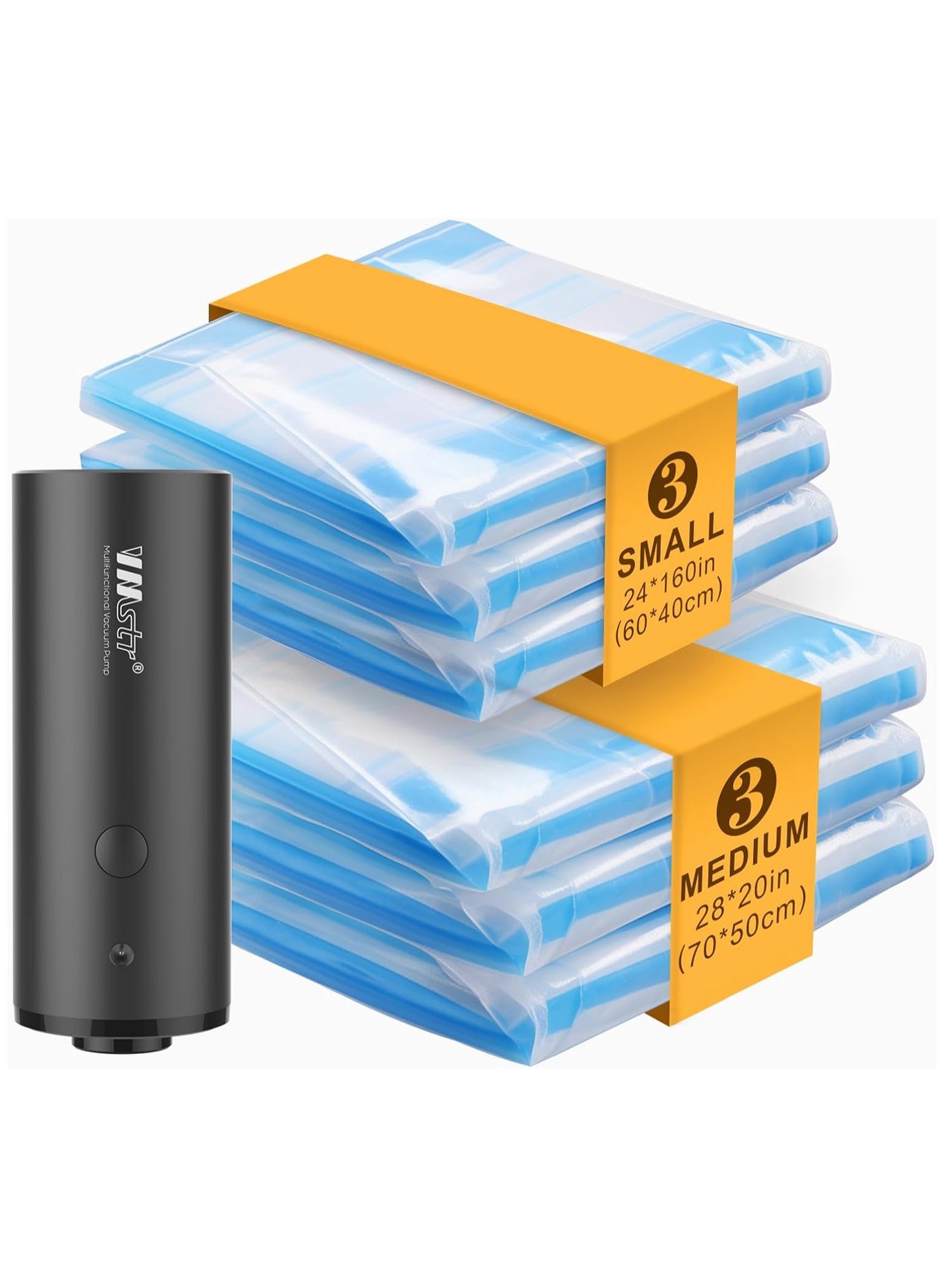 Compare VMstr Travel Vacuum Storage Bags with Electric Pump Medium Small Space Saver Bags for Travel and Home Use at KSA Price