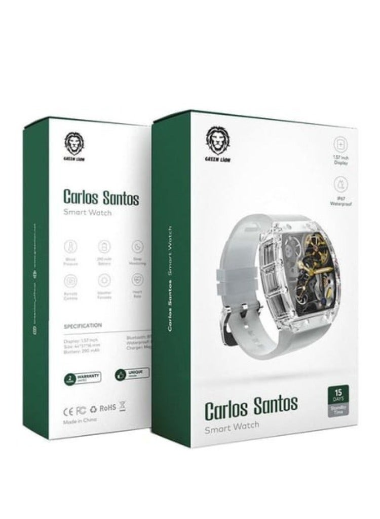 Compare Carlos Santos Smartwatch by Green Leonine  White at KSA Price