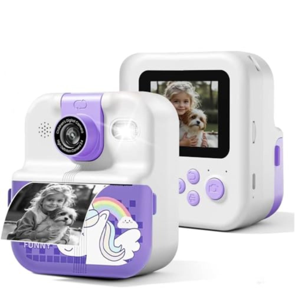 Instant Print Camera with 1080P Video, Portable Mini…