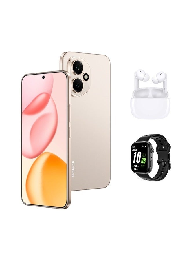 Compare Honor 400 Dual SIM Desert Gold 12GB RAM 512GB 5G With Earbud X7 Lite & Choice Watch 2i Color of gifts may vary at KSA Price